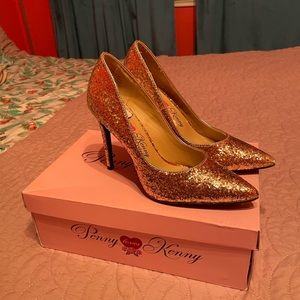 Size 6.5 glitter heels